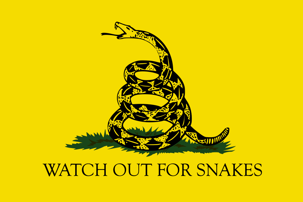"Watch out for Snakes" Don't Tread on Me Gadsden Flag MST3K